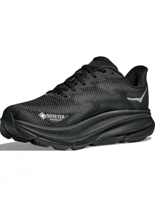 Hoka Clifton 9 GTX női aszfalt futócipő fekete színben 5