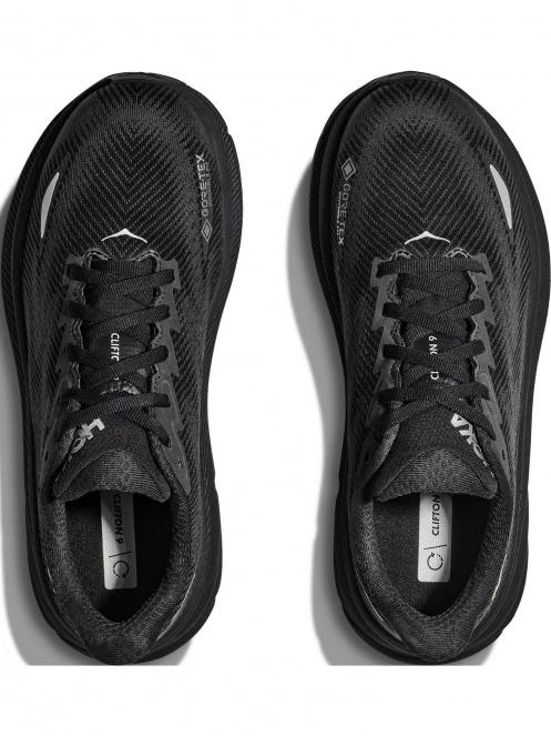 Hoka Clifton 9 GTX női aszfalt futócipő fekete színben 7