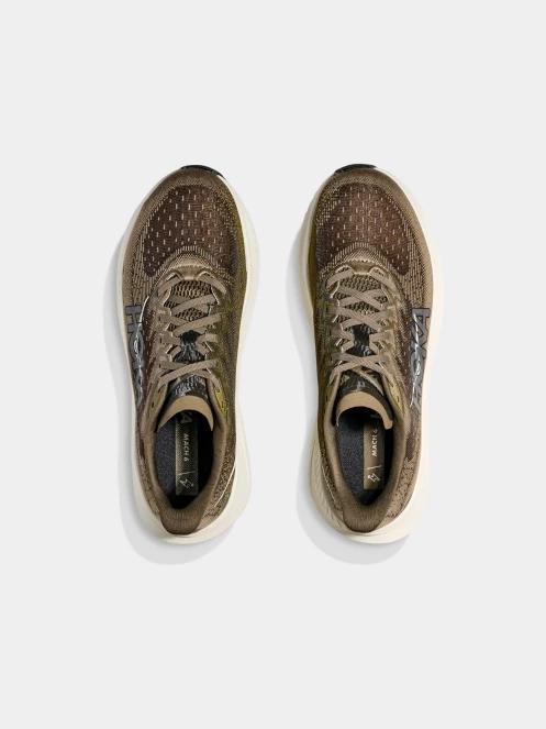 Hoka Mach 6 férfi aszfalt futócipő oliva színben 8