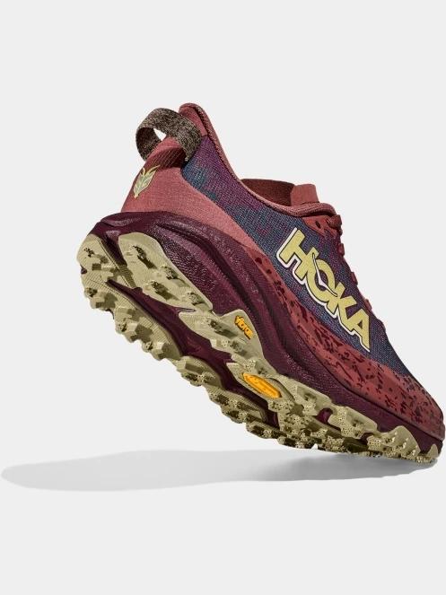 Hoka Speedgoat 6 női terepfutó cipő bordó színben 6