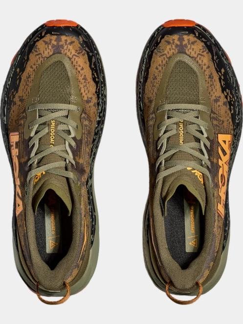 Hoka Speedgoat 6 Wide férfi terepfutó cipő oliva színben 8