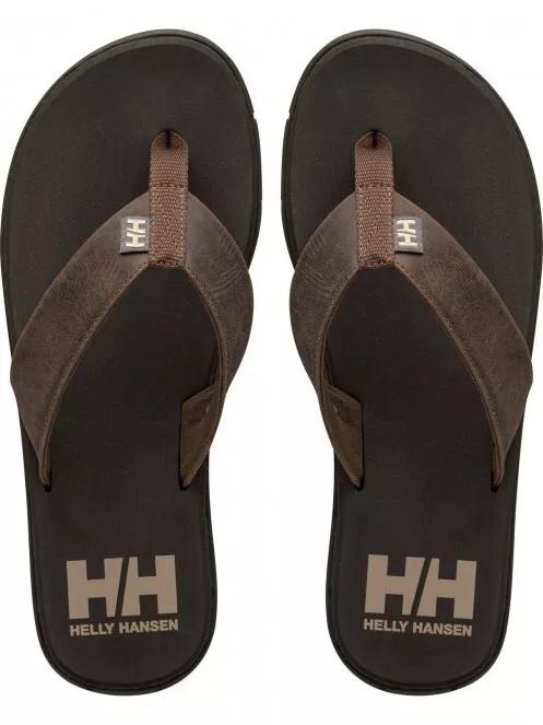 Helly Hansen Seasand Leather Sandal férfi papucs barna színben 3