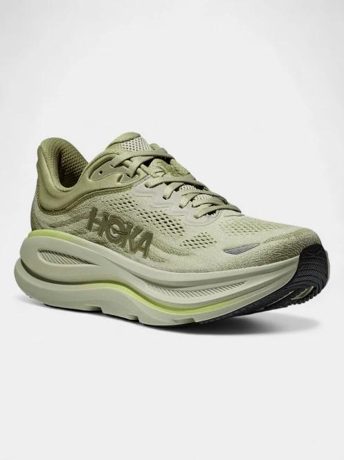 Hoka Bondi 9 férfi terepfutó cipő zöld színben 2