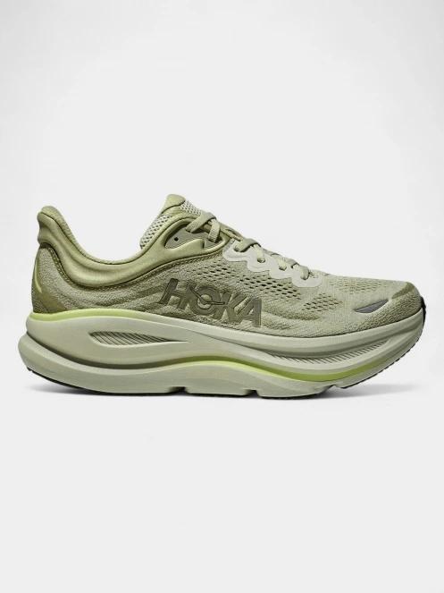 Hoka Bondi 9 férfi terepfutó cipő zöld színben 3
