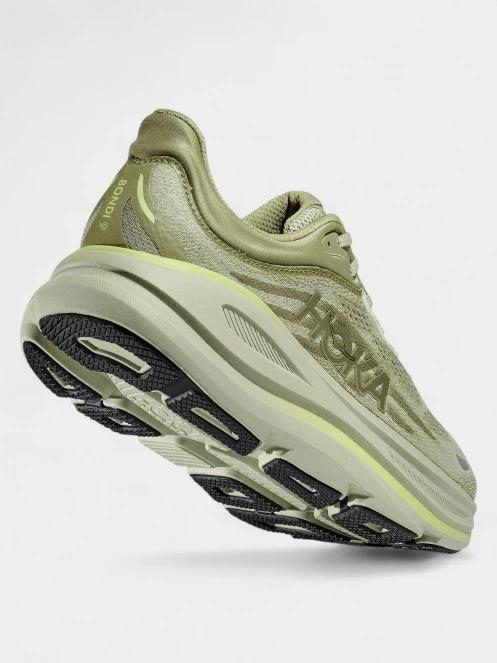 Hoka Bondi 9 férfi terepfutó cipő zöld színben 5