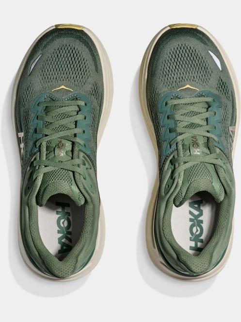 Hoka Bondi 9 férfi terepfutó cipő zöld színben 8