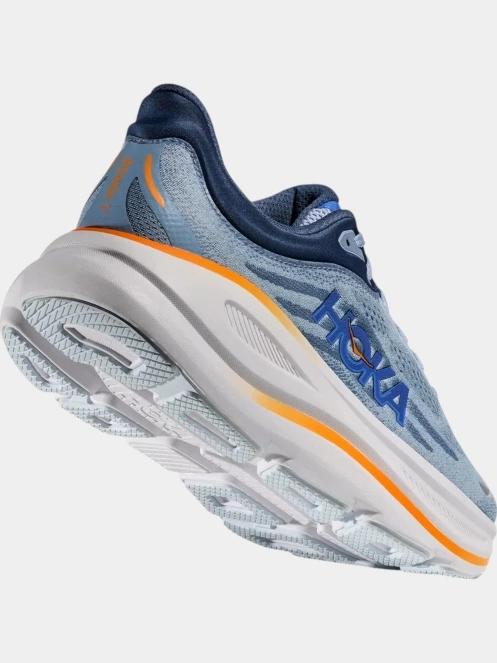 Hoka Bondi 9 WIDE férfi terepfutó cipő világoskék színben 6