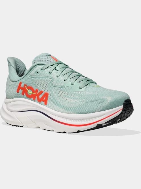 Hoka Clifton 10 férfi aszfalt futócipő világoszöld színben 2