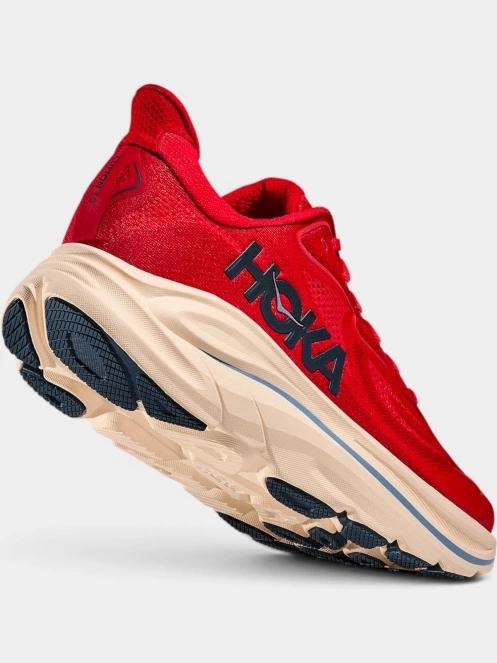 Hoka Clifton 10 férfi aszfalt futócipő piros színben 5