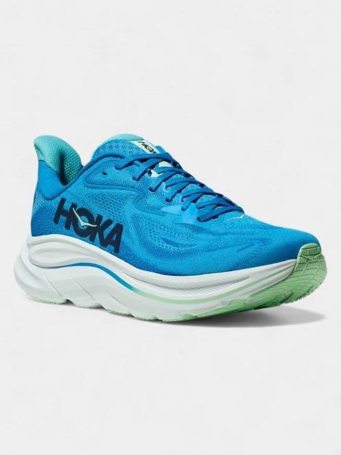 Hoka Clifton 10 WIDE férfi aszfalt futócipő kék színben 2