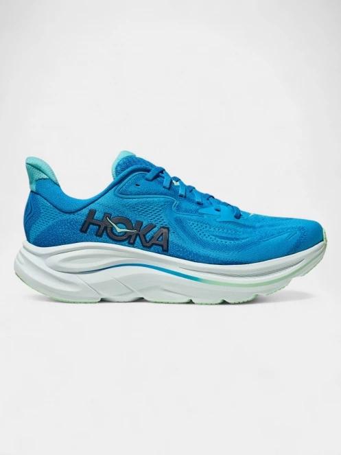 Hoka Clifton 10 WIDE férfi aszfalt futócipő kék színben 3