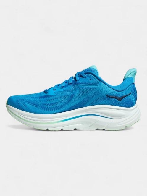 Hoka Clifton 10 WIDE férfi aszfalt futócipő kék színben 4