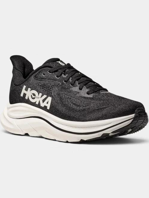 Hoka Clifton 10 WIDE férfi aszfalt futócipő fekete színben 2