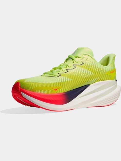 Hoka Mach X 3 férfi aszfalt futócipő világoszöld színben 5