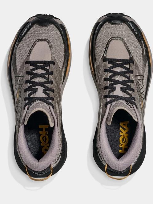 Hoka Mafate 5 férfi terepfutó cipő szürke színben 8