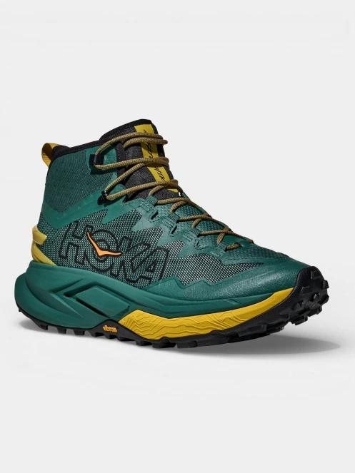 Hoka Mafate Hike férfi túrabakancs sötétzöld színben 2