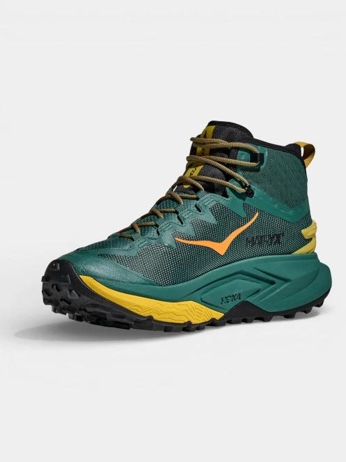 Hoka Mafate Hike férfi túrabakancs sötétzöld színben 5
