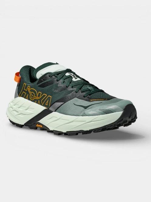 Hoka Speedgoat 7 férfi terepfutó cipő sötétzöld színben 2
