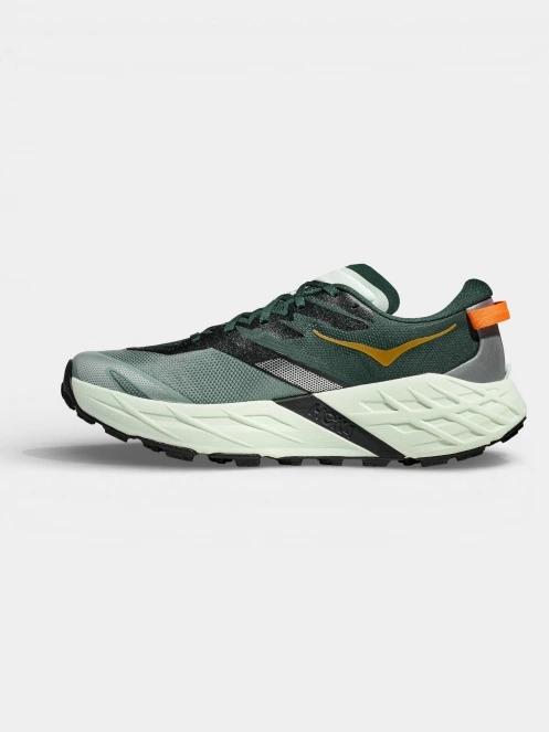 Hoka Speedgoat 7 férfi terepfutó cipő sötétzöld színben 3