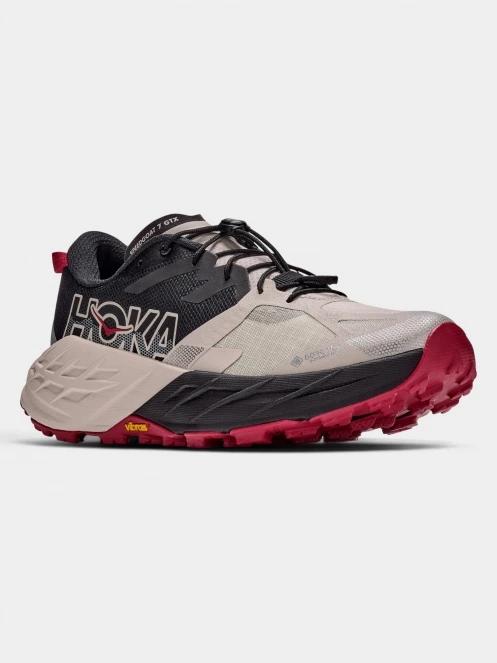 Hoka Speedgoat 7 GTX női terepfutó cipő szürke színben 2