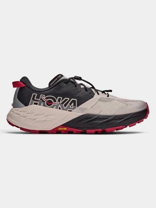Hoka Speedgoat 7 GTX női terepfutó cipő szürke színben 4