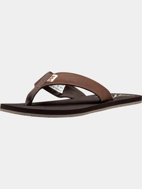 Helly Hansen Seasand Leather Sandal 2 férfi papucs barna színben 2