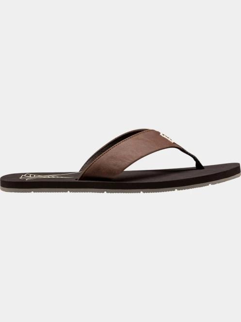 Helly Hansen Seasand Leather Sandal 2 férfi papucs barna színben 4