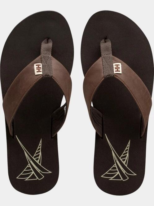 Helly Hansen Seasand Leather Sandal 2 férfi papucs barna színben 7