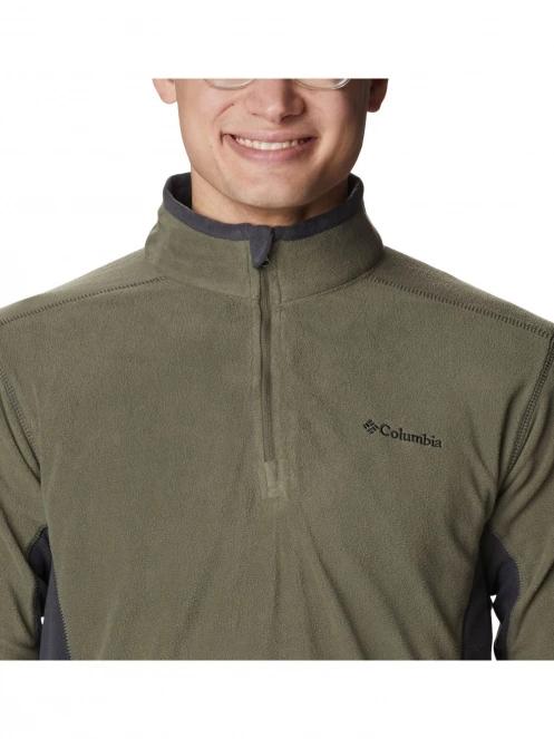 Columbia Klamath Range II Half Zip férfi polár pulóver zöld színben 5
