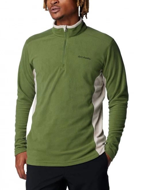 Columbia Klamath Range II Half Zip férfi polár pulóver zöld színben 2