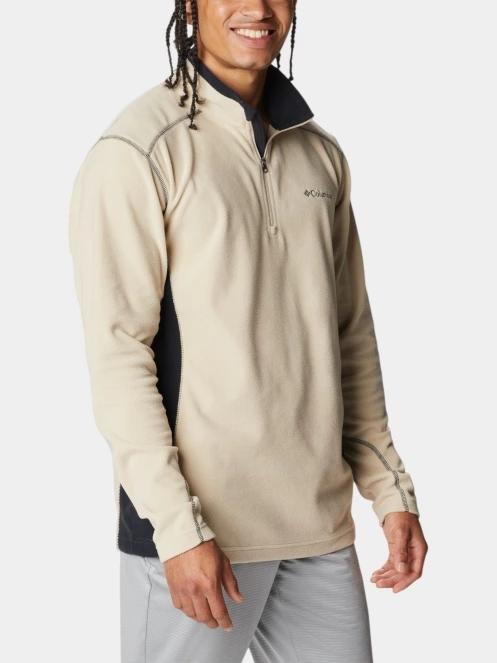 Columbia Klamath Range II Half Zip férfi polár pulóver homok színben 5