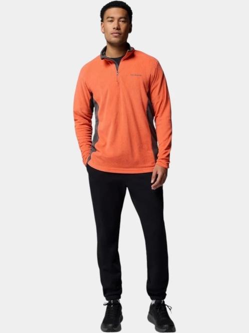Columbia Klamath Range II Half Zip férfi polár pulóver narancssárga színben 5