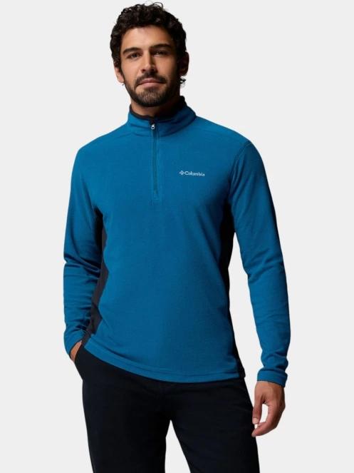 Columbia Klamath Range II Half Zip férfi polár pulóver kék színben 2
