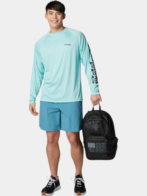 Columbia Terminal Tackle LS Shirt férfi hosszú ujjú sport póló zöld színben 5