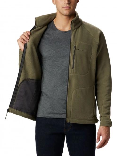 Columbia Fast Trek II Full Zip Fleece férfi polár pulóver zöld színben 5