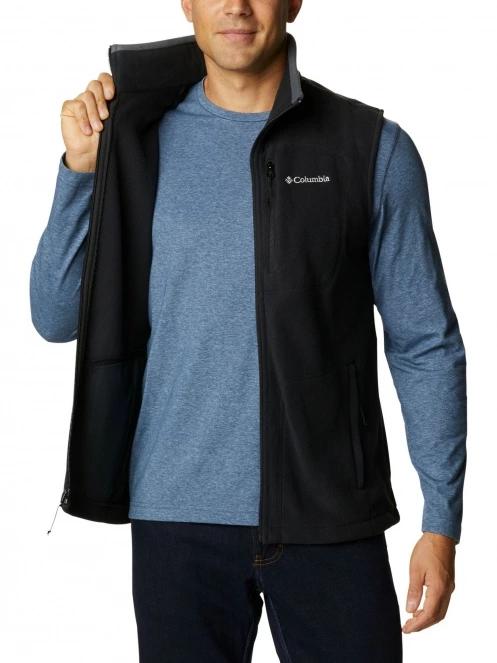 Columbia Fast Trek Fleece Vest férfi mellény fekete színben 5