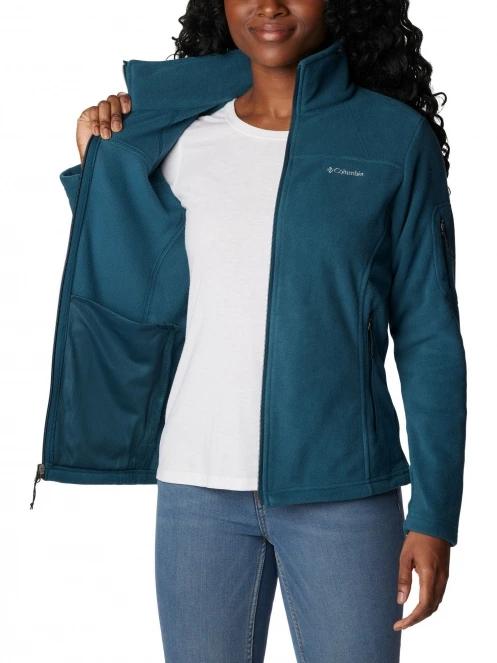 Columbia Fast Trek II Jacket női polár pulóver zöld színben 6
