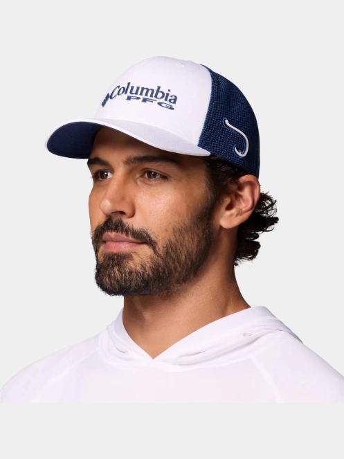 Columbia PFG Logo Mesh Ball Cap baseball sapka fehér színben 2