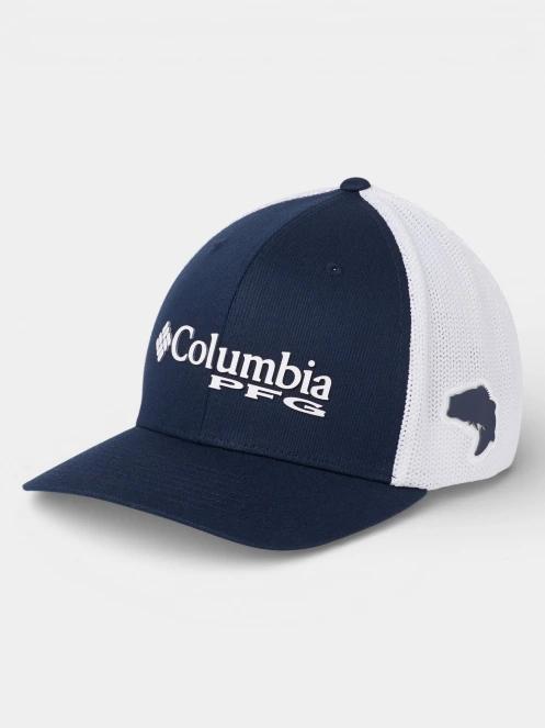 Columbia PFG Logo Mesh Ball Cap baseball sapka sötétkék színben 2