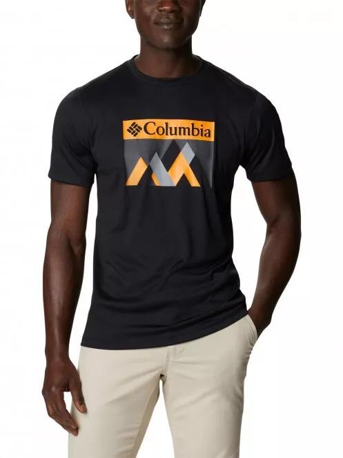 Columbia Zero Rules Short Sleeve Graphic Shirt férfi rövid ujjú sport póló fekete színben 2