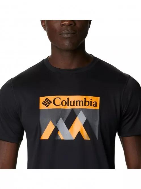 Columbia Zero Rules Short Sleeve Graphic Shirt férfi rövid ujjú sport póló fekete színben 5