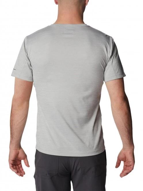 Columbia Zero Rules Short Sleeve Graphic Shirt férfi rövid ujjú sport póló szürke színben 4