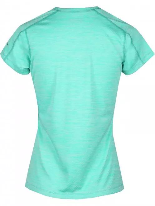 Columbia Zero Rules Short Sleeve Shirt női rövid ujjú sport póló zöld színben 3
