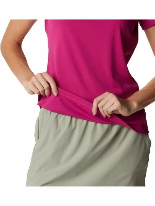 Columbia Zero Rules Short Sleeve Shirt női rövid ujjú sport póló magenta színben 5