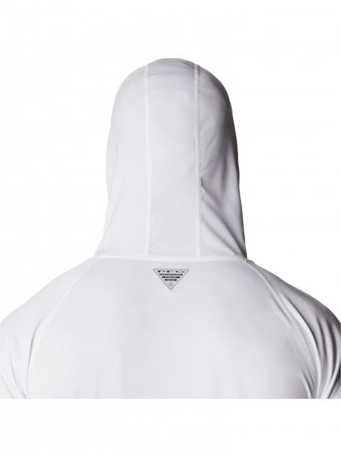 Columbia Terminal Tackle Hoodie férfi hosszú ujjú sport póló fehér színben 5