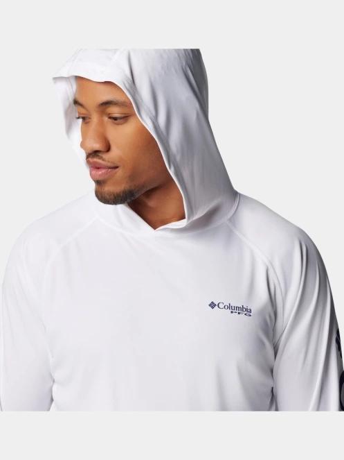 Columbia Terminal Tackle Hoodie férfi hosszú ujjú sport póló fehér színben 7