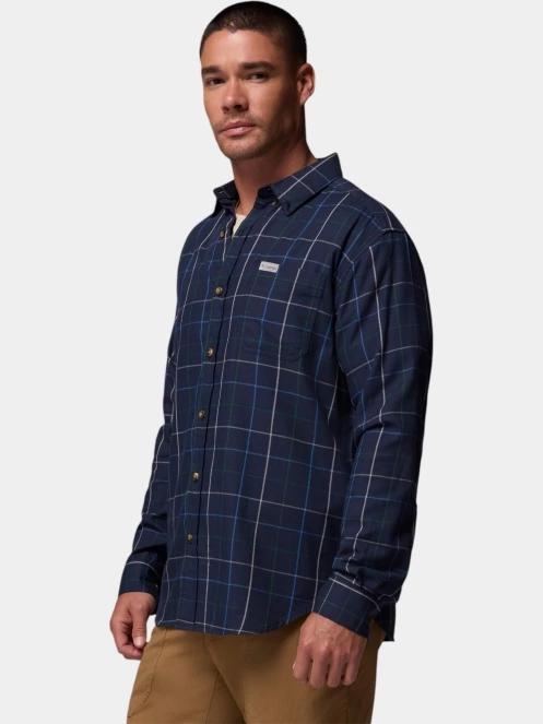 Columbia Rapid Rivers II Long Sleeve Shirt férfi hosszú ujjú ing kék színben 3