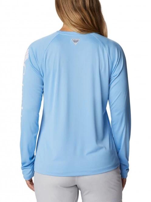 Columbia Tidal Tee II Long Sleeve Shirt női hosszú ujjú póló kék színben 4