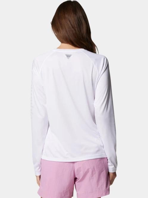 Columbia Tidal Tee II Long Sleeve Shirt női hosszú ujjú sport póló fehér színben 4