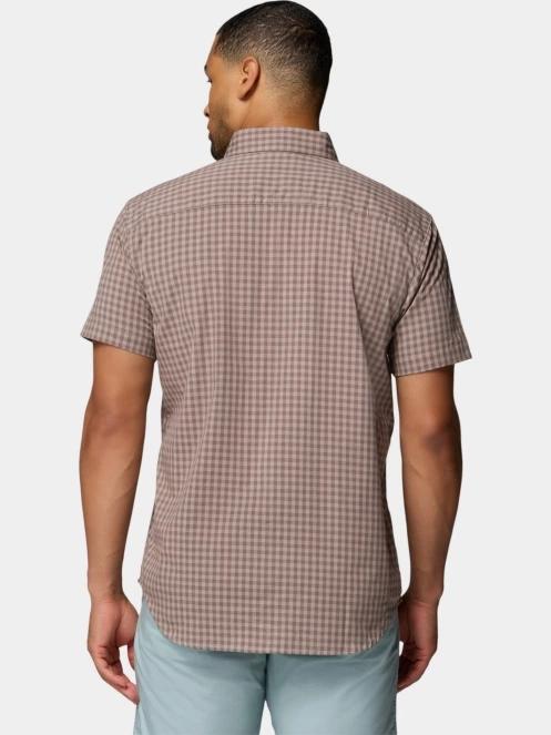 Columbia Rapid Rivers II Short Sleeve Shirt férfi rövid ujjú ing barna színben 4